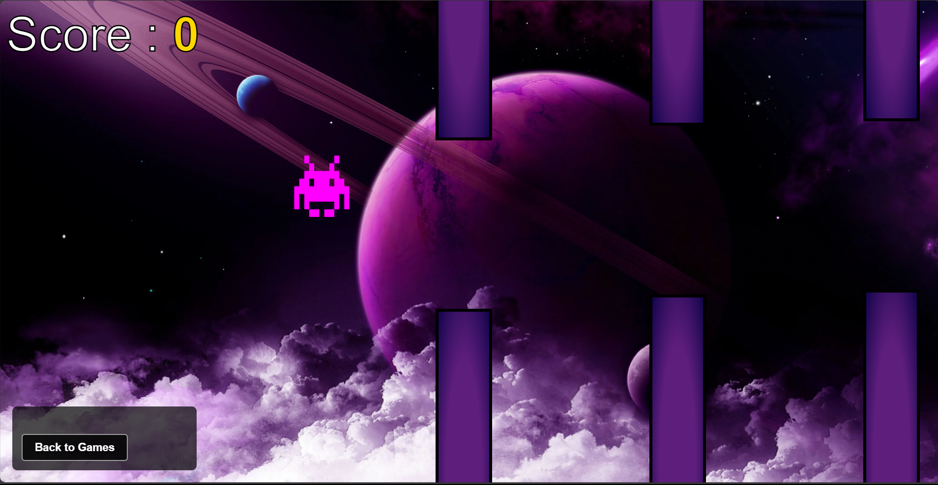 Product landing page.